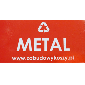 Magnetický štítok - kovový